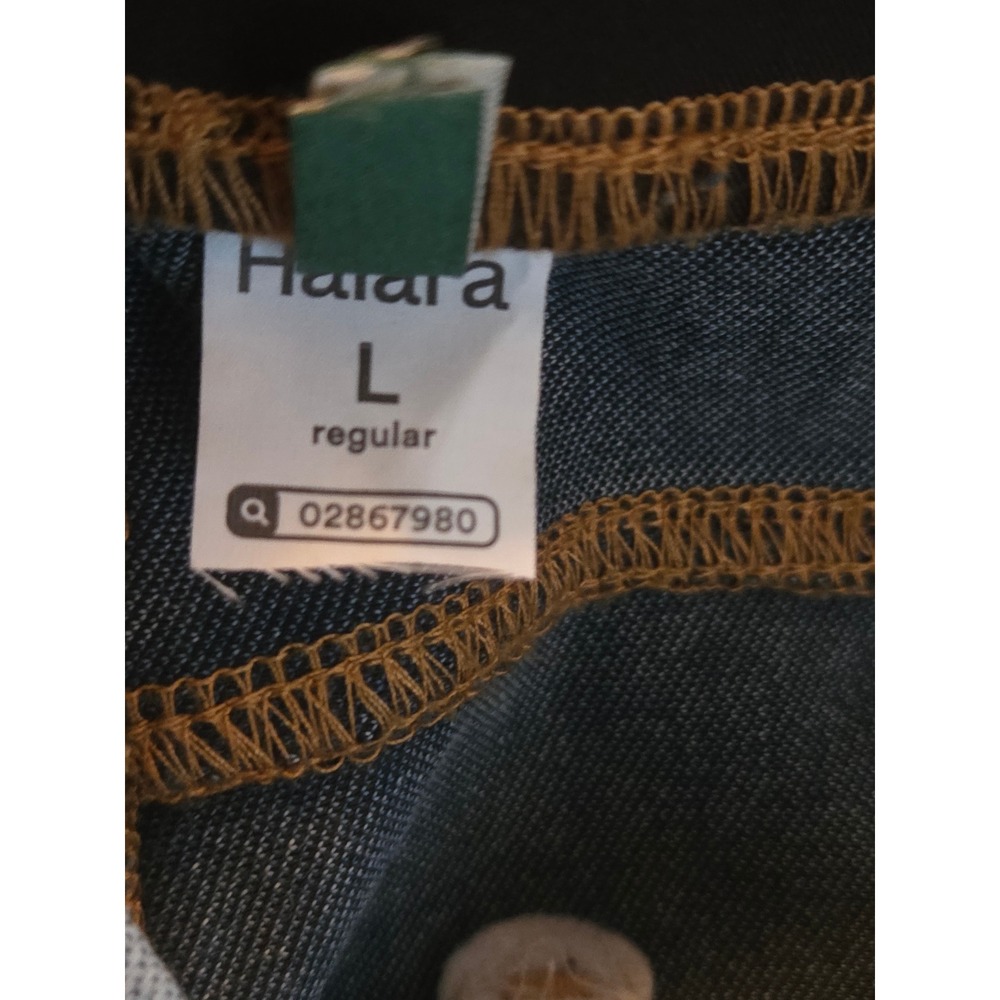Halara Flex High Waisted Stripe Wide Leg Flowy Jeans Size Large - Picture 4 of 4